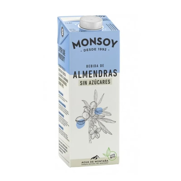 Bebida De Almendras Sin Azúcar Bio