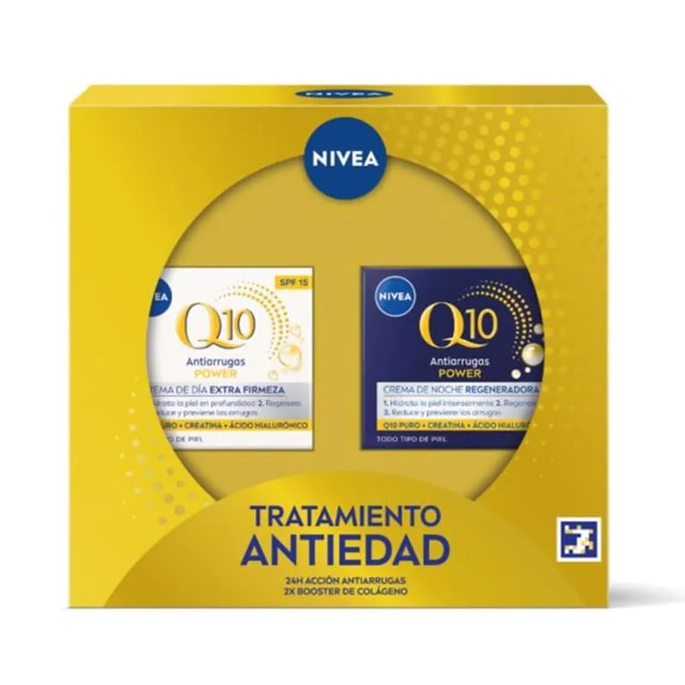 Set Anti-verouderingsbehandeling Q10 Power Dag + Q10 Power Nacht