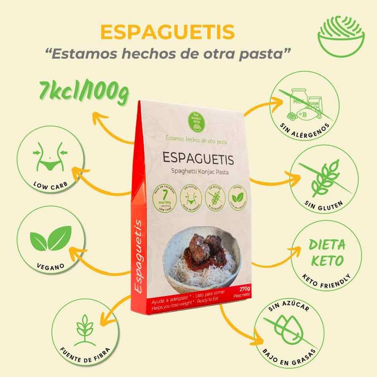 Espaguetis De Konjac 270g de The Konjac