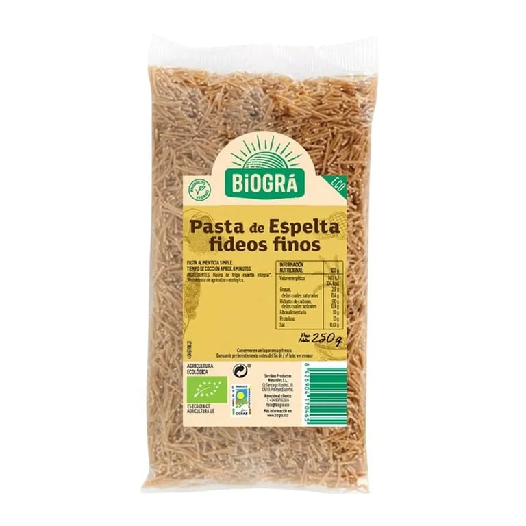Fideo Fino Espelta Bio