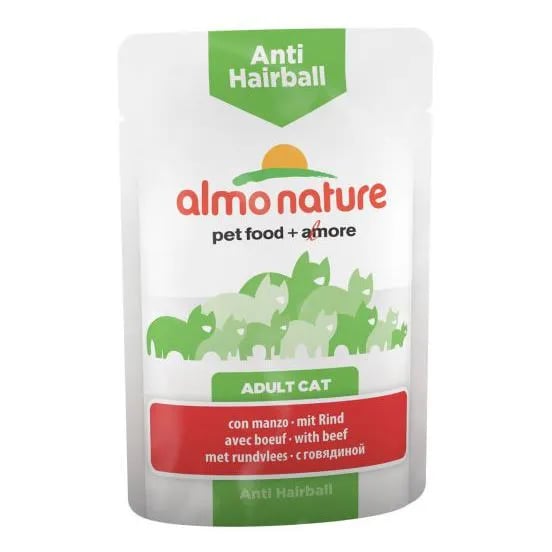 Adult Cat Anti-Hairball Con Vacuno 70g
