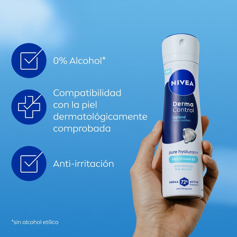 Derma Control Defend Desodorante Spray 200 ml de Nivea
