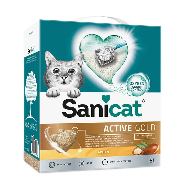 Arena Aglomerante Active Gold Para Gatos