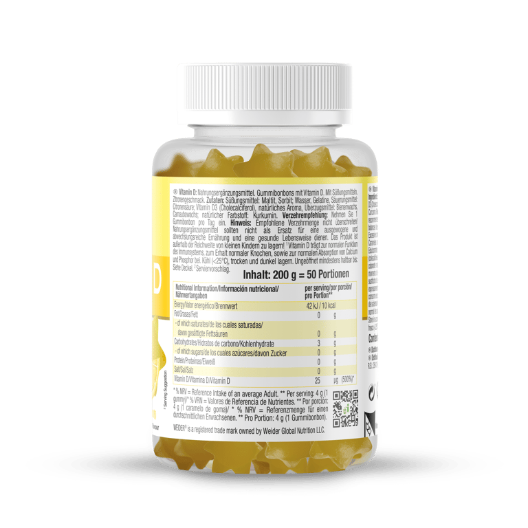 Vitamin D Gummies! 50 Uds de Weider