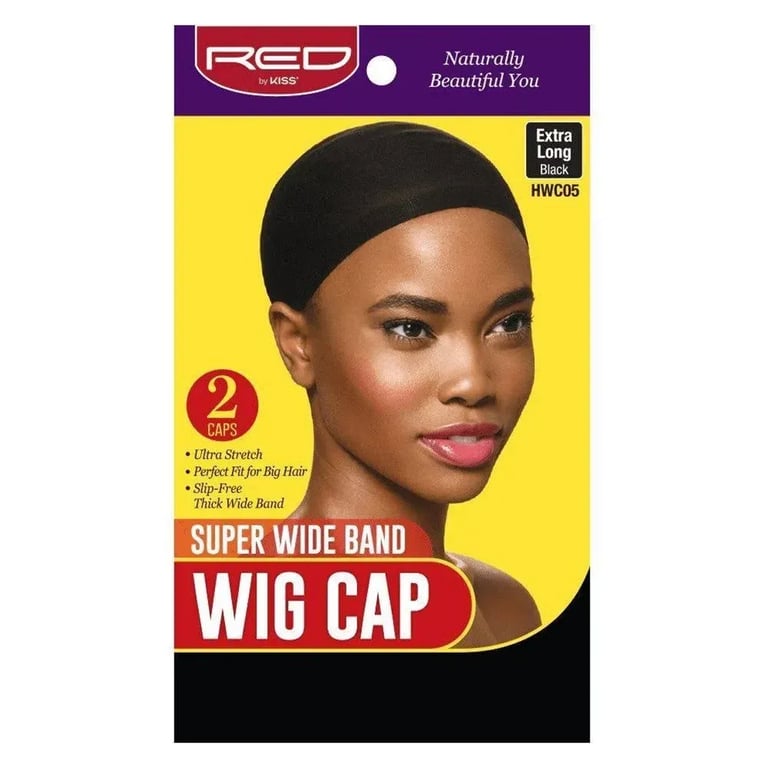 Super Wide Band Wig Cap #Black