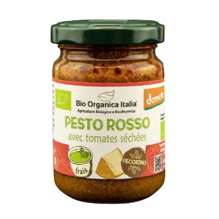 Pesto Rosso mit organischem Bio Pecorino-Käse