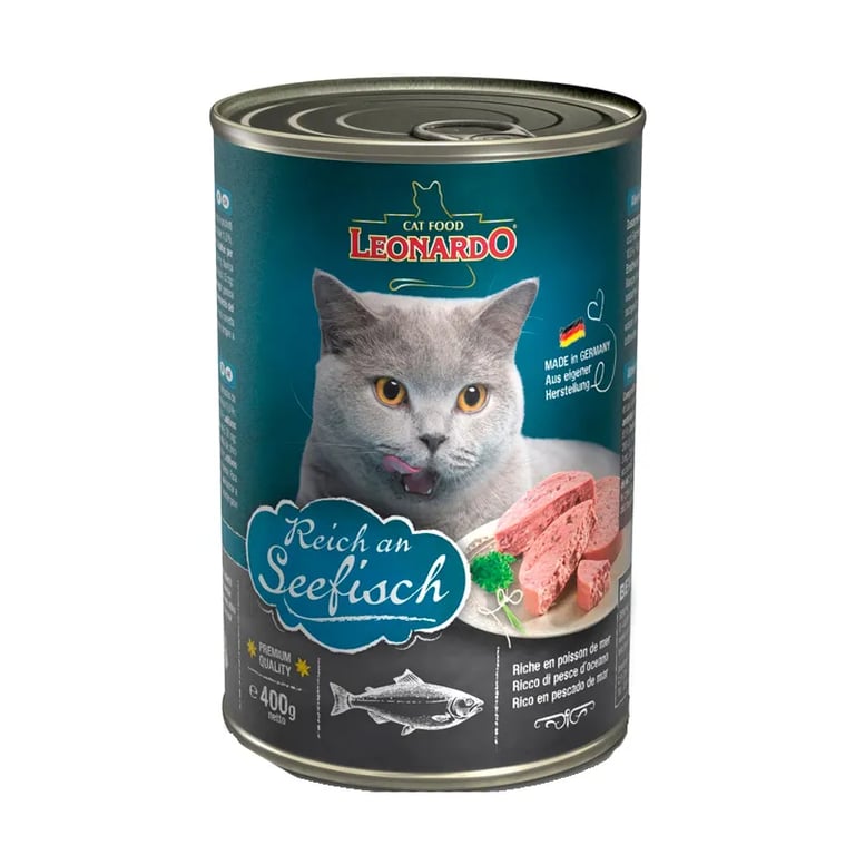 Feuchtfutter für Katzen reich an Meeresfisch