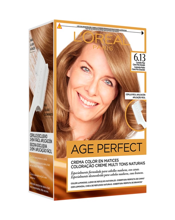 Excellence Age Perfect #6,13 Castaño Claro Frío Dorado