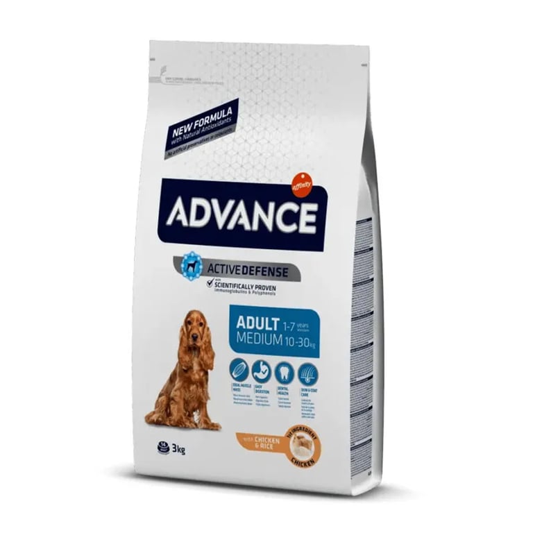 Dog Medium Adult Pollo y Arroz 3 Kg