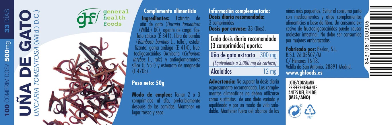 Katzenkralle 500mg - imagen 5 de 5