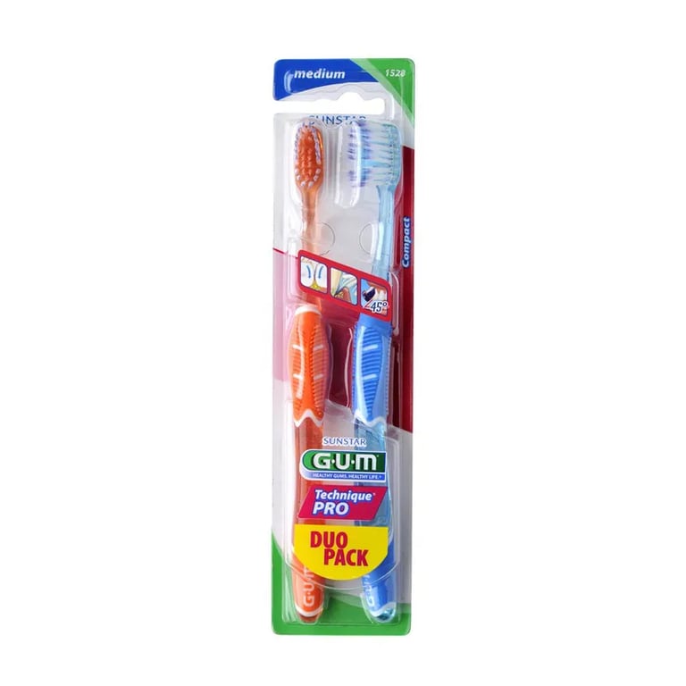 Gum Technique Pro Cepillo Medio 1528 Pack Duo