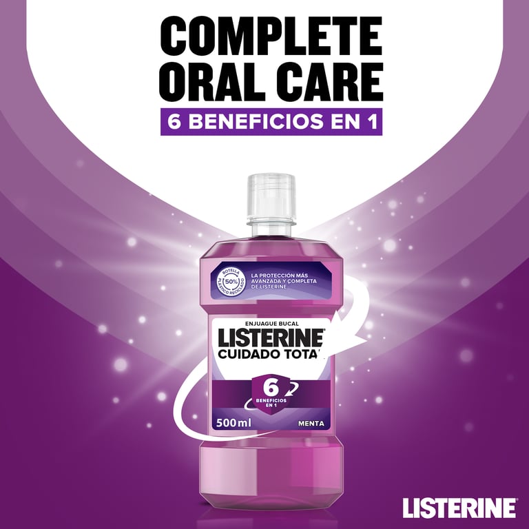 Total Care Collutorio Set 500 ml + 250 ml di Listerine