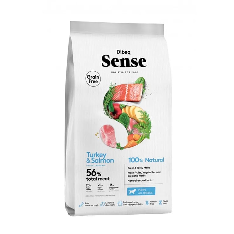 Hundewelpen Sense Lachs & Pute
