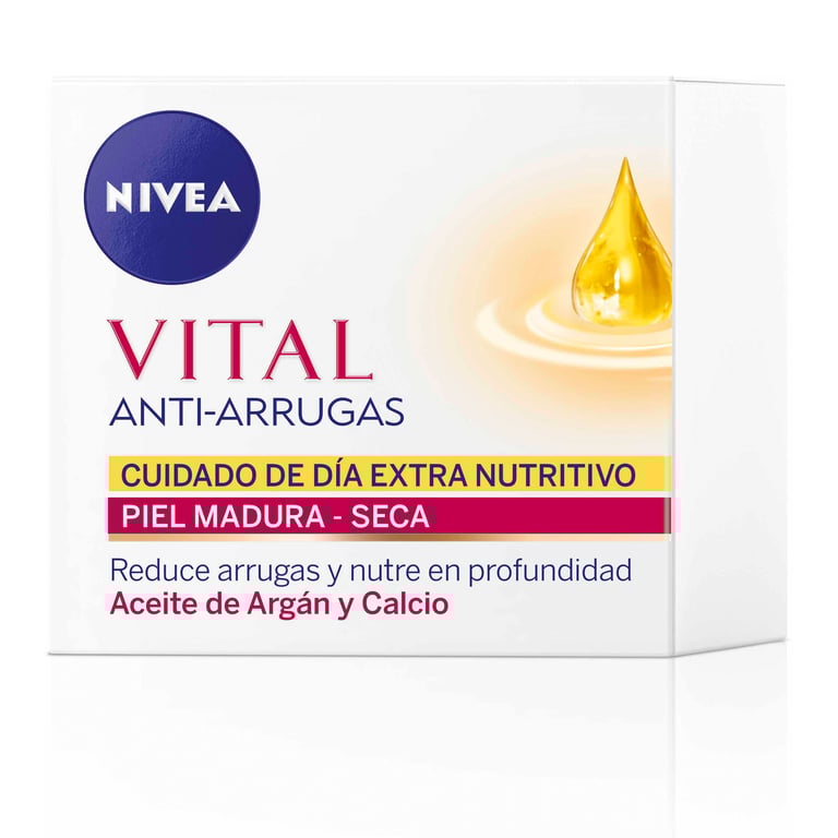 Vital Argan Anti-Falten Creme Reife und Trockene Haut 50 ml von Nivea