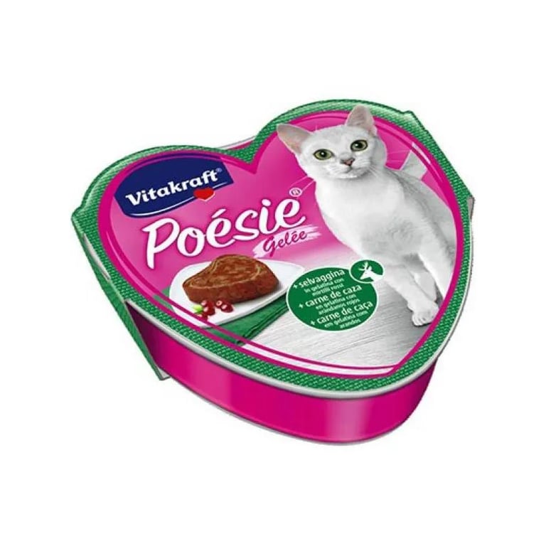Poésie Gelatine Met Wildvlees, Bosbessen En Kruiden 1 Blik Van 85g