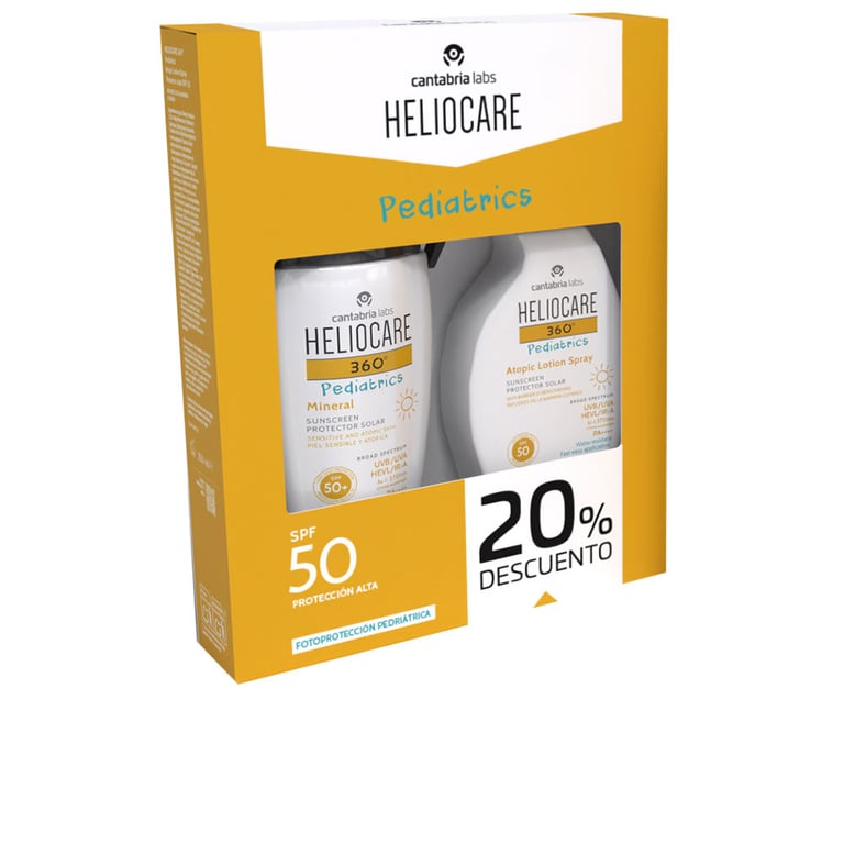 Heliocare 360° Pediatrics Mineral SPF50+ Crema 50 ml + Spray SPF50 250 ml