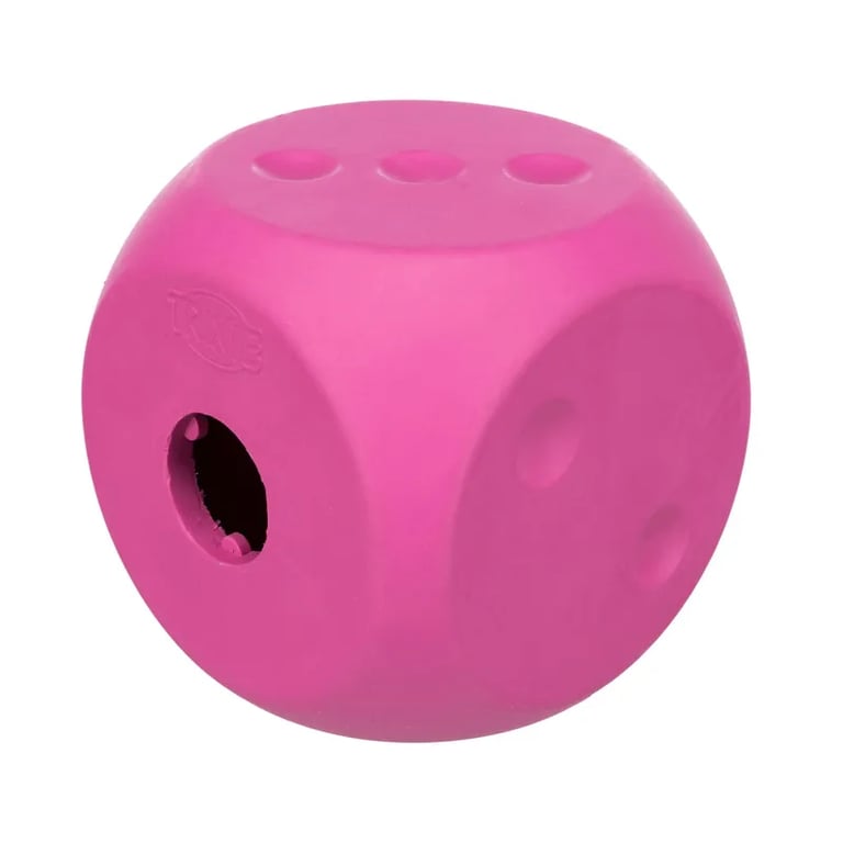 Jouet Cube Doux Pour Nourriture Ou Récompenses Rose 12 cm