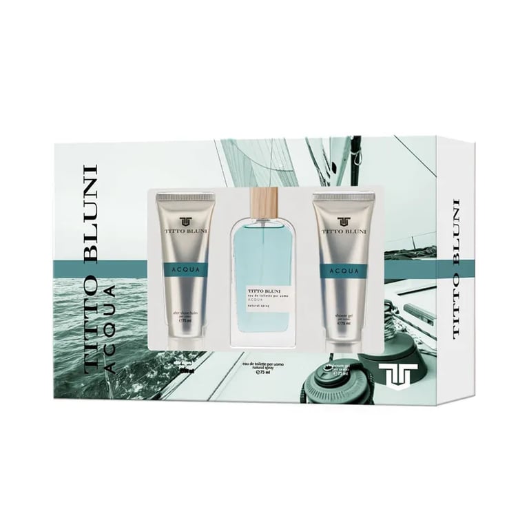 Acqua Man EDT 75 ml + After Shave 75 ml + Gel Baño 75 ml