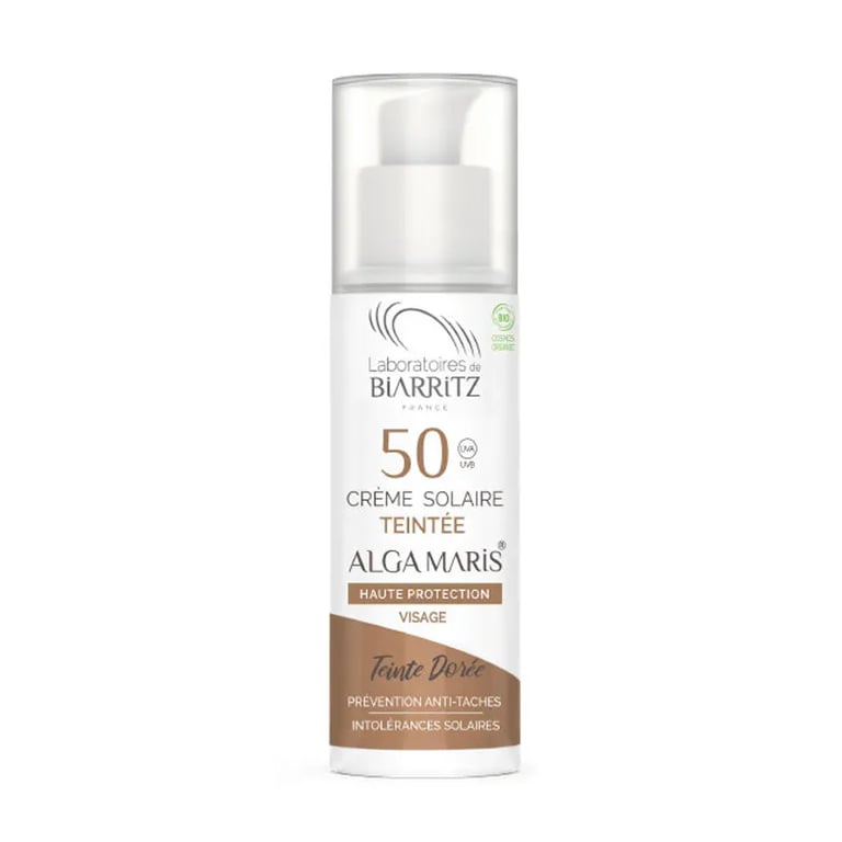 Crema Facial Color Dorado Spf50