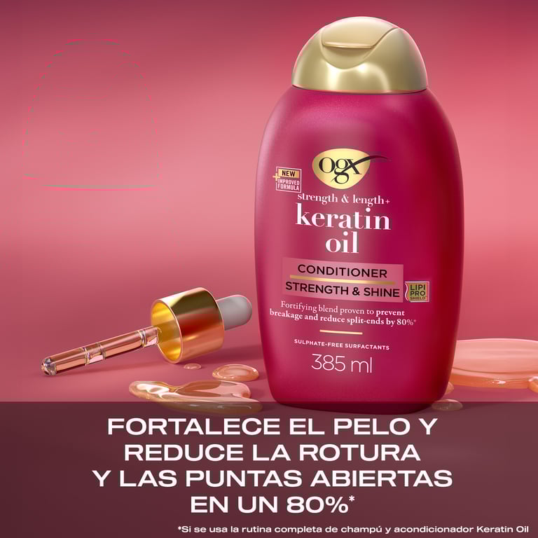 Keratin Oil Anti-Breakage Hair Conditioner 385 ml von OGX