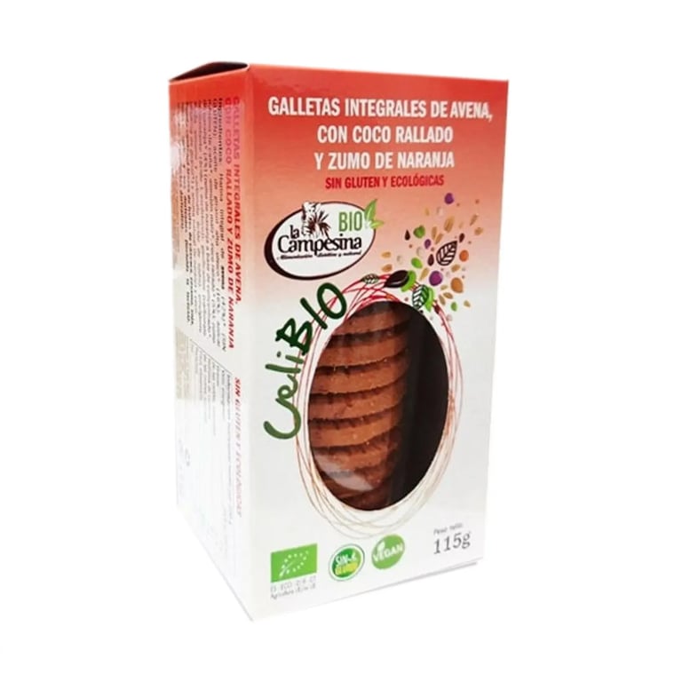 Biscuits Complets d’Avoine Noix de Coco et Jus d’Orange