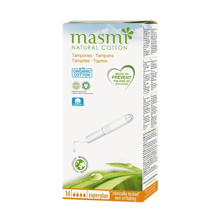Tampones De Algodón Super Plus Ecológicos