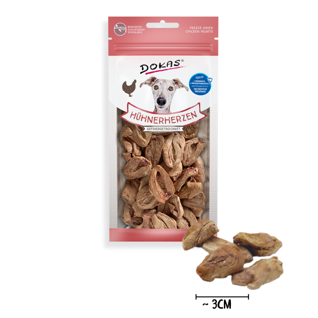 Corazones de Pollo Liofilizados para Gatos