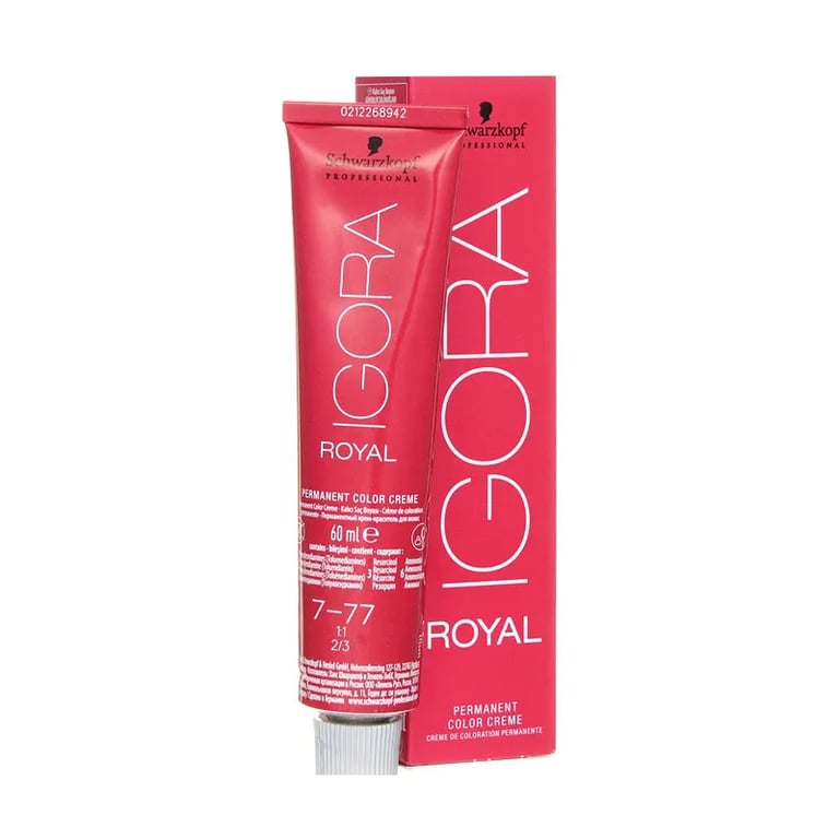 IGORA ROYAL 7-77 BLOND MOYEN CUIVRÉ INTENSE