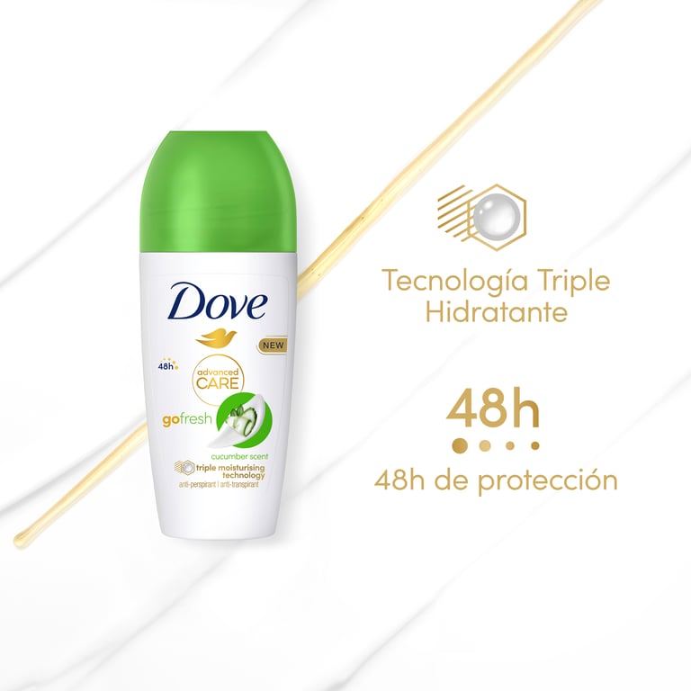 Advanced Care Deodorant Gurke 48h Roll-On 50 ml von Dove