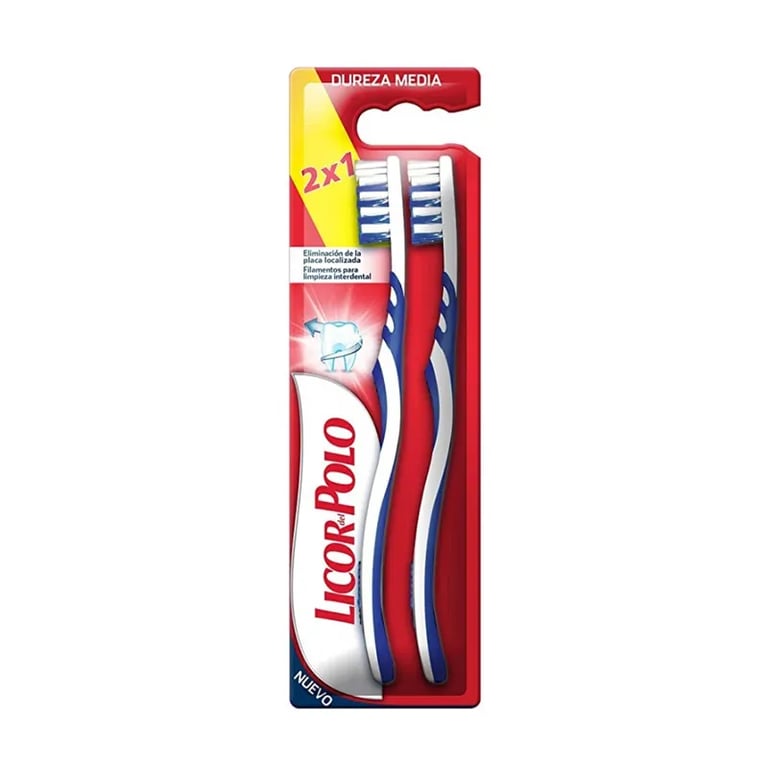 Cepillo De Dientes Dureza Media Duplo