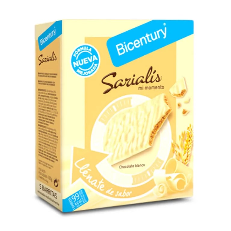 SARIALIS BARRITAS DE CEREALES Y CHOCOLATE BLANCO