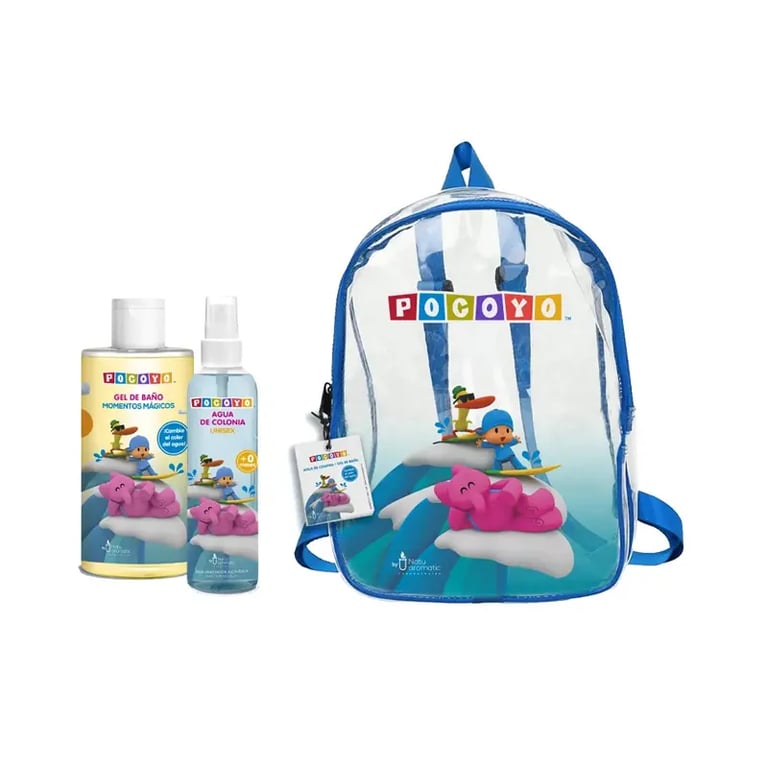 Pocoyó EDC 150 Ml + Gel De Baño 300 Ml + Mochila
