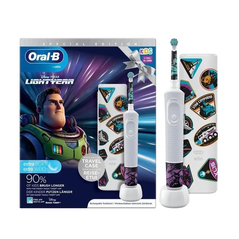 Oral-B Kids Elektrische Zahnbürste Lightyear