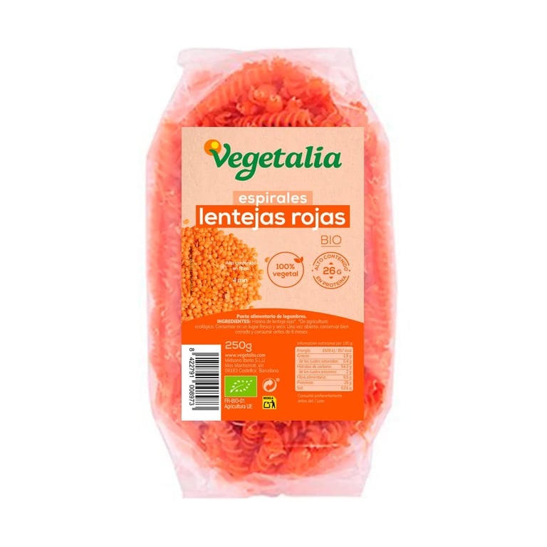 Fusilli De Lentilles Corail Bio