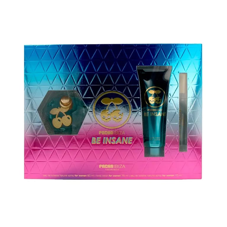Pacha Ibiza Be Insane Woman Set 3 prodotti EDT 80 ml