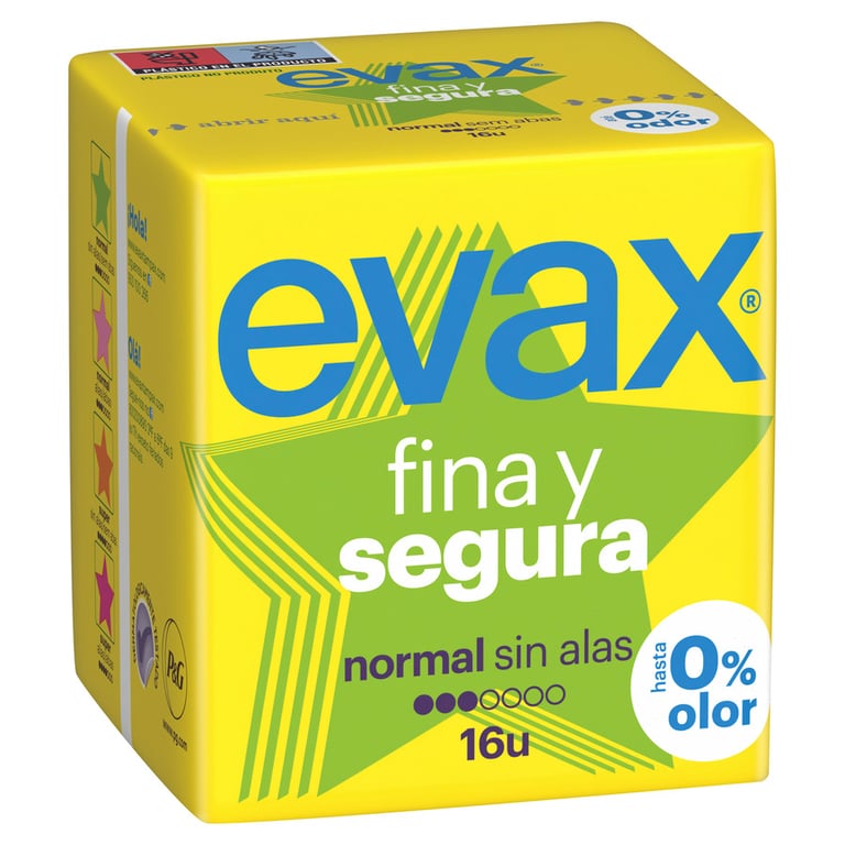 Evax Fina Y Segura Normal Sin Alas 16 Uds de Evax