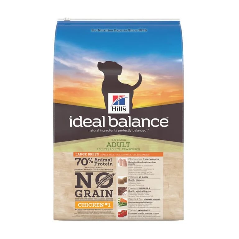 Ideal Balance Perro Adulto Raza Grande Sin Cereales Pollo y Patata 12 Kg
