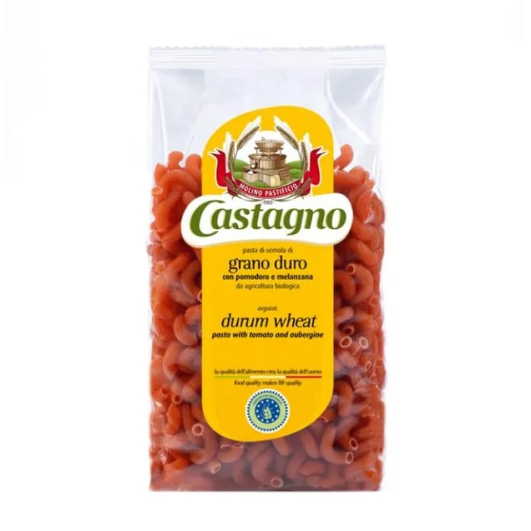 Coditos Sémola Trigo Con Tomate y Berenjena Eco