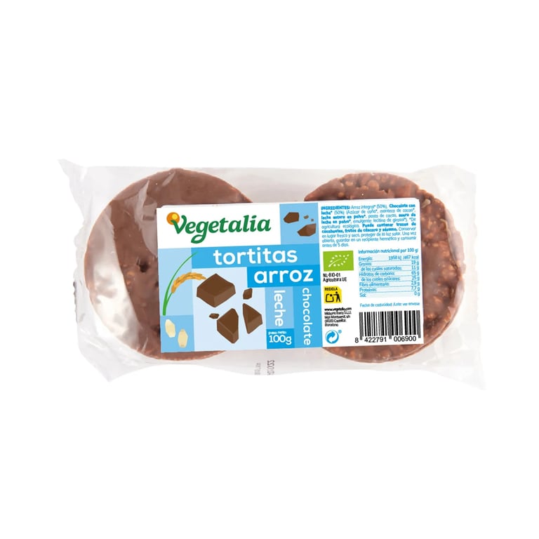 Galettes De Riz Chocolat Lait Bio