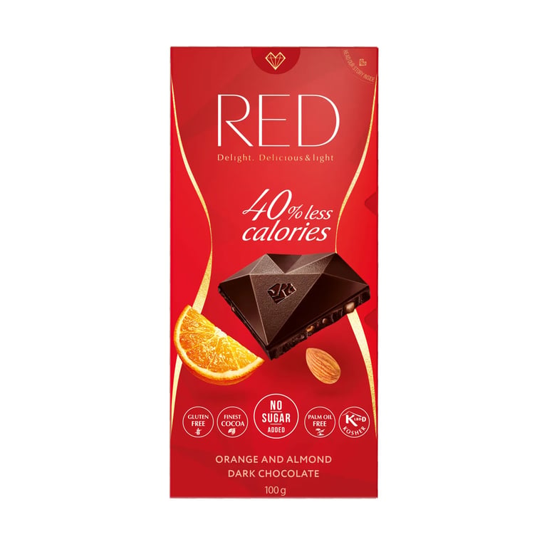 Chocolate Negro Con Naranja Y Almendras