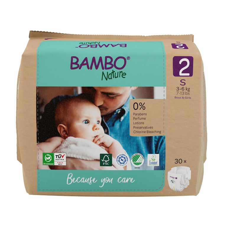 Pañal 2 S 3-6 Kg Eco
