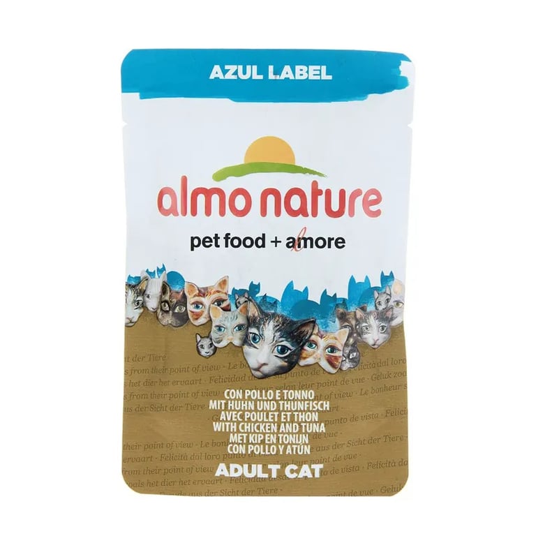 Adult Cat Azul Label Pollo y Atún 70g