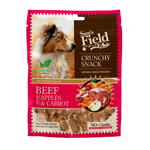 Knuspriger Rind-Snack Apfel Karotte