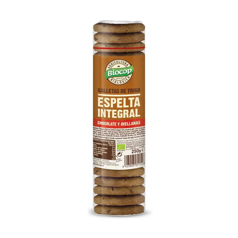 Galletas De Trigo Espelta Integral Chocolate Y Avellanas