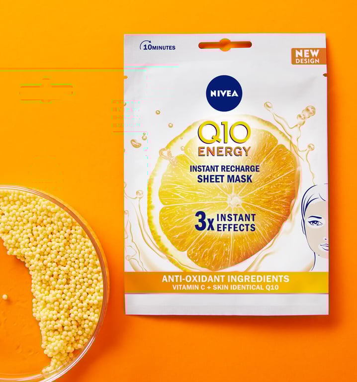 Q10 Energy Tissue Mask Antirughe di Nivea