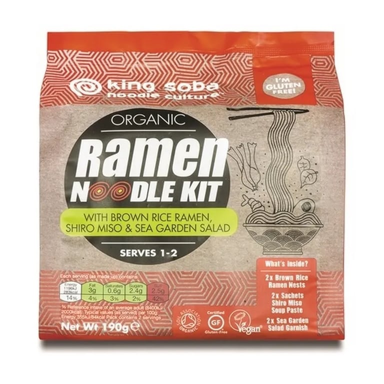 Kit Ramen Noodles Riz Complet Shiro Miso Et Algues