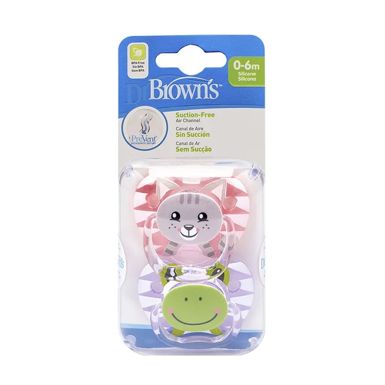 DR BROWNS CHUPETE PREVENT SILICONA 0-6M RANA GATO