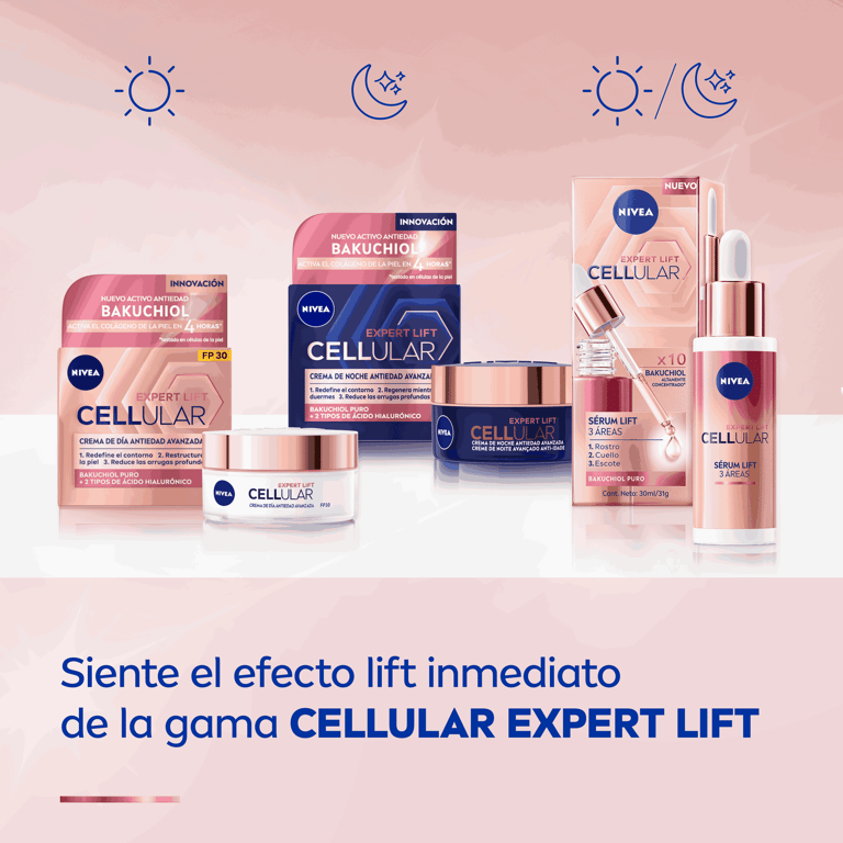 Cellular Expert Lift Sérum Bakuchiol 3 Áreas 30 ml de Nivea