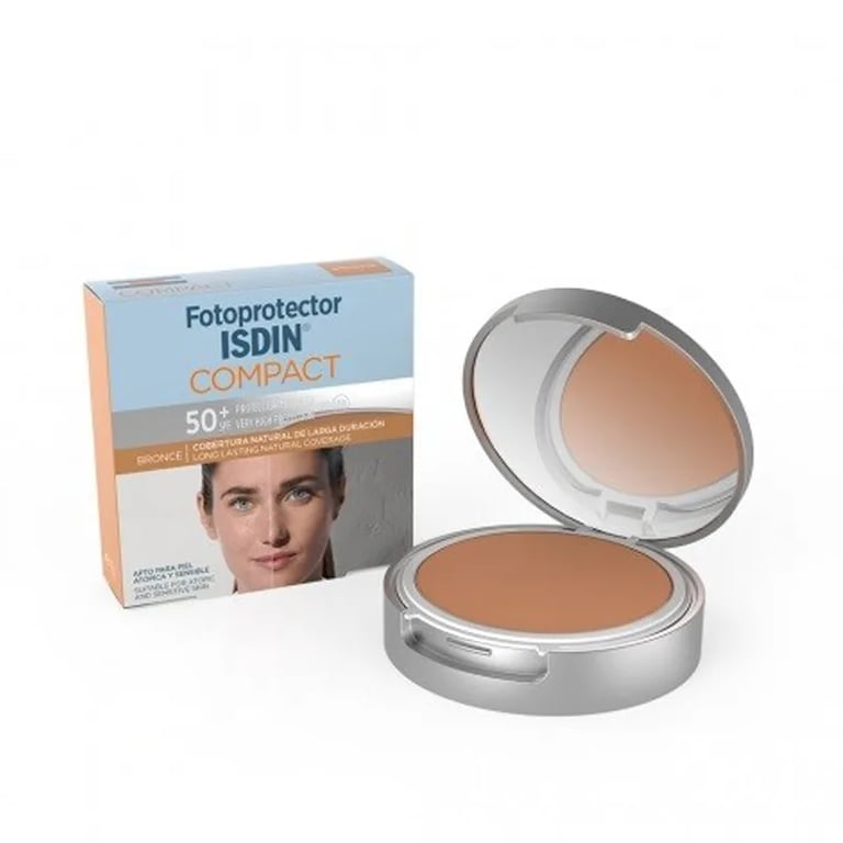 Fotobeschermingsmiddel ISDIN Compact Brons SPF50+