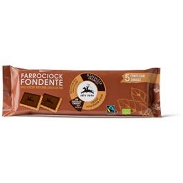 Biscotti di Spelta Ricoperti di Cioccolato Fondente